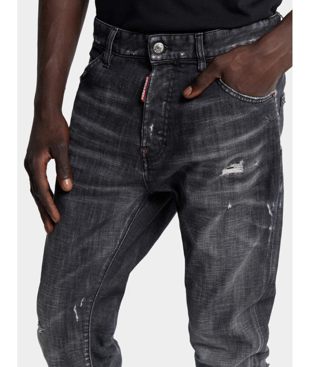 DSQUARED2 Черные хлопковые джинсы, фото 5