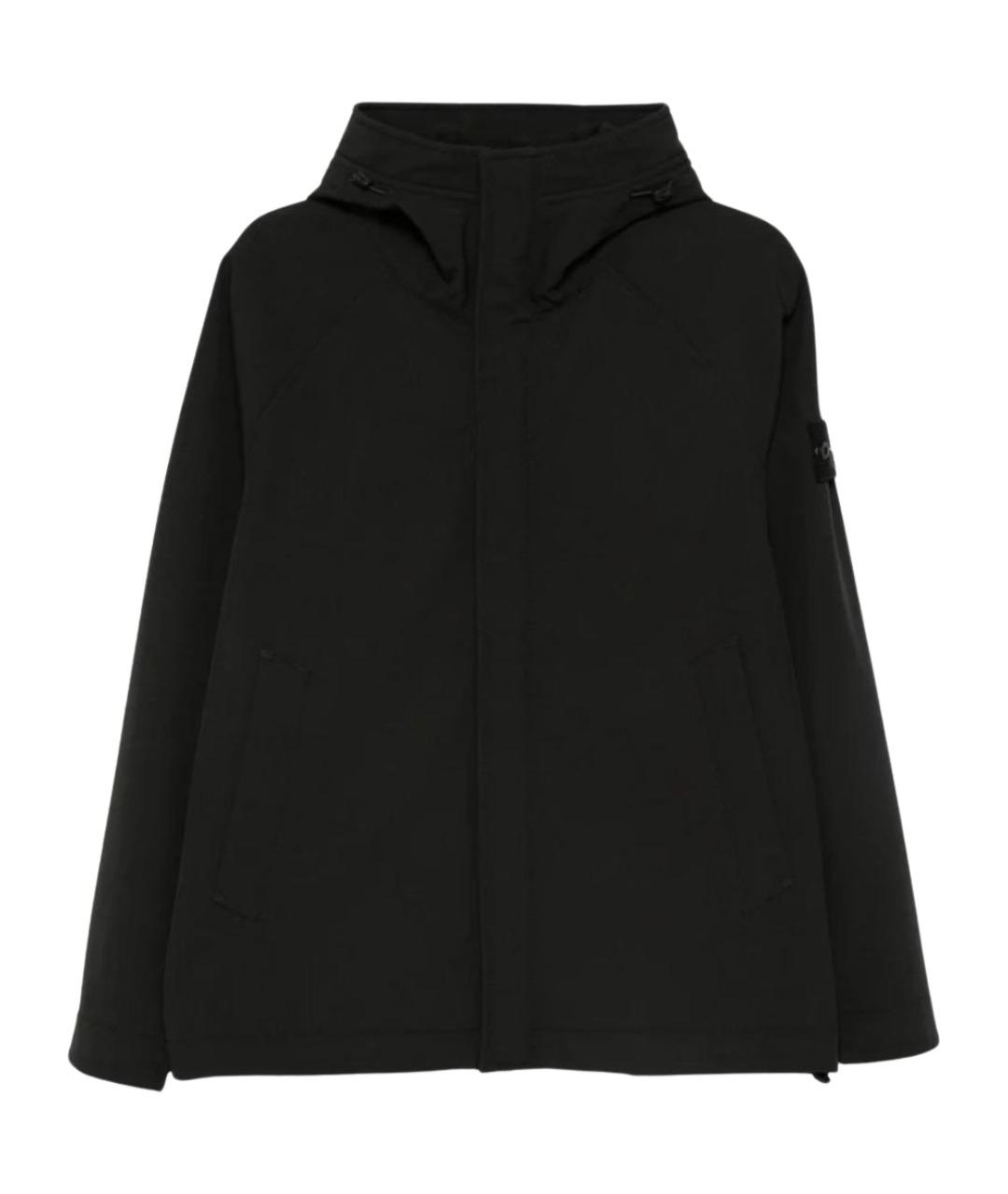 STONE ISLAND Черная полиэстеровая куртка, фото 1