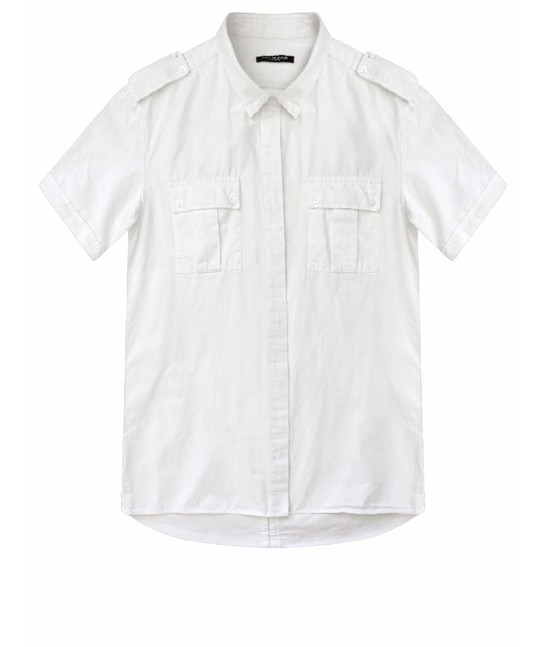 BALMAIN Белая хлопковая кэжуал рубашка, фото 1