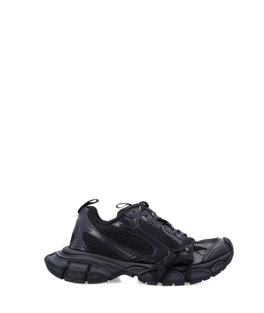 BALENCIAGA Черные синтетические низкие кроссовки / кеды, фото 1