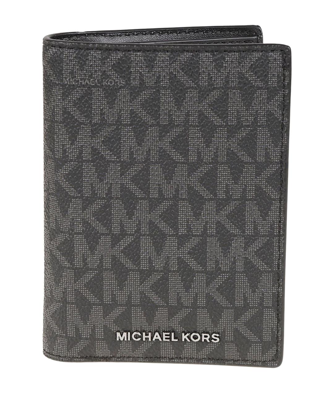 MICHAEL KORS Черный полиуретановый кошелек, фото 1