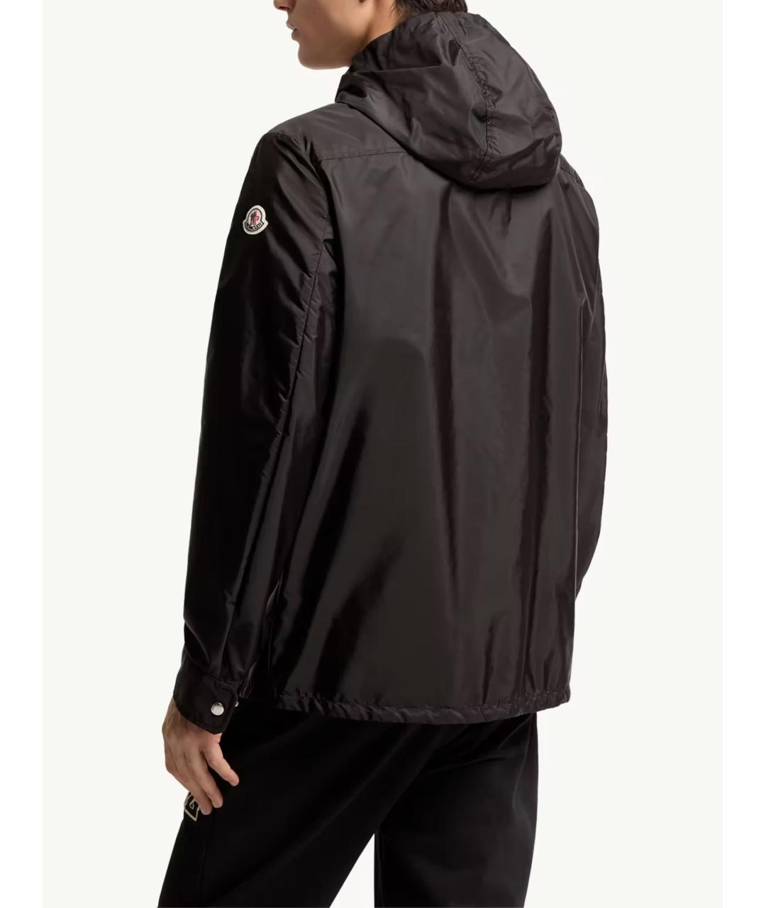 MONCLER Черная синтетическая куртка, фото 3