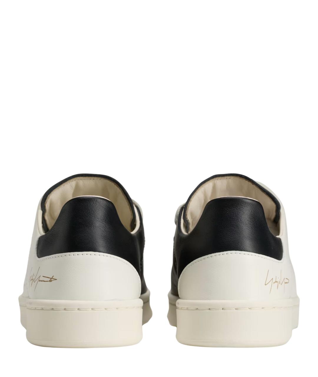 Y-3 Белые кожаные низкие кроссовки / кеды, фото 5