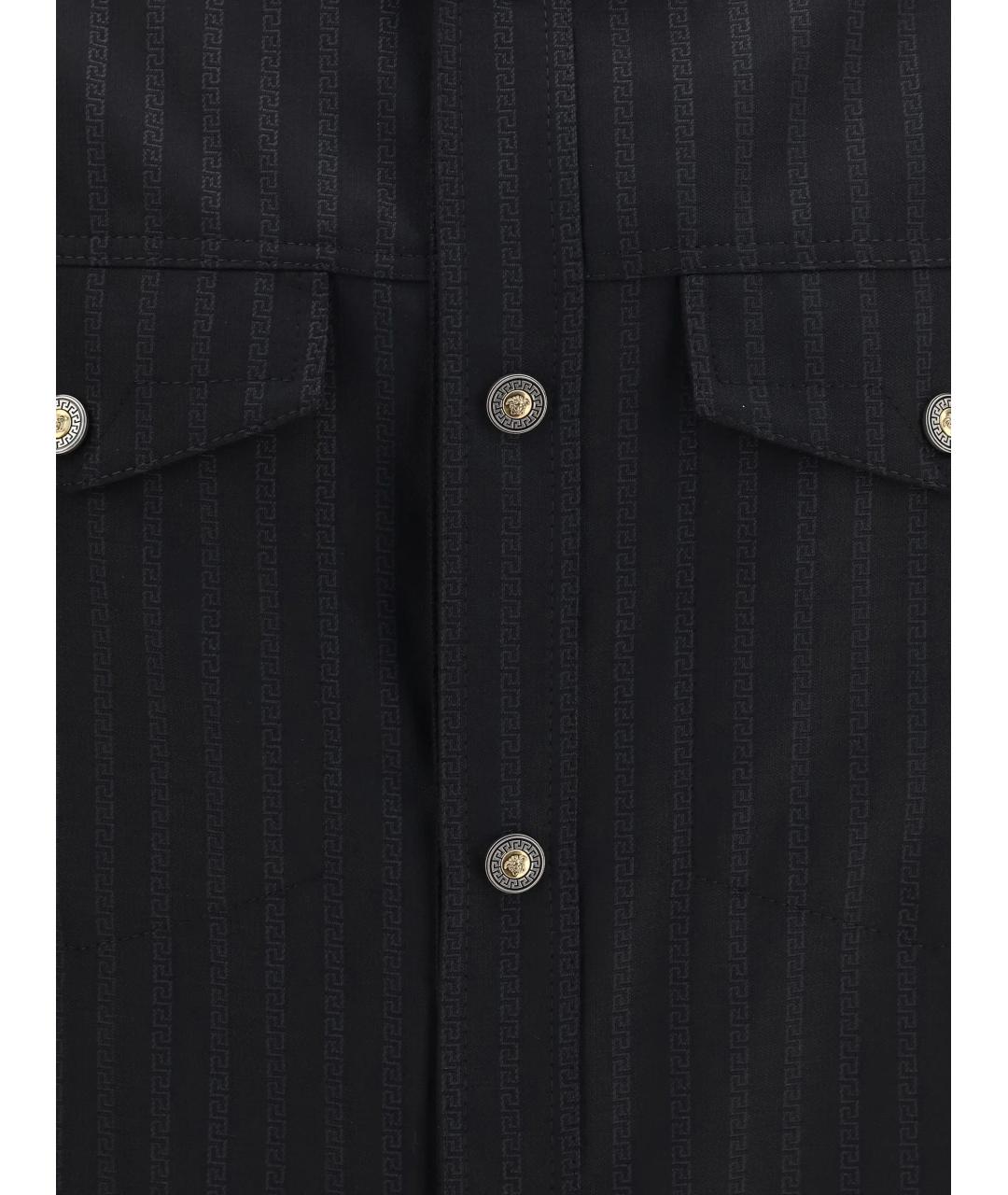 VERSACE Черная шерстяная куртка, фото 3