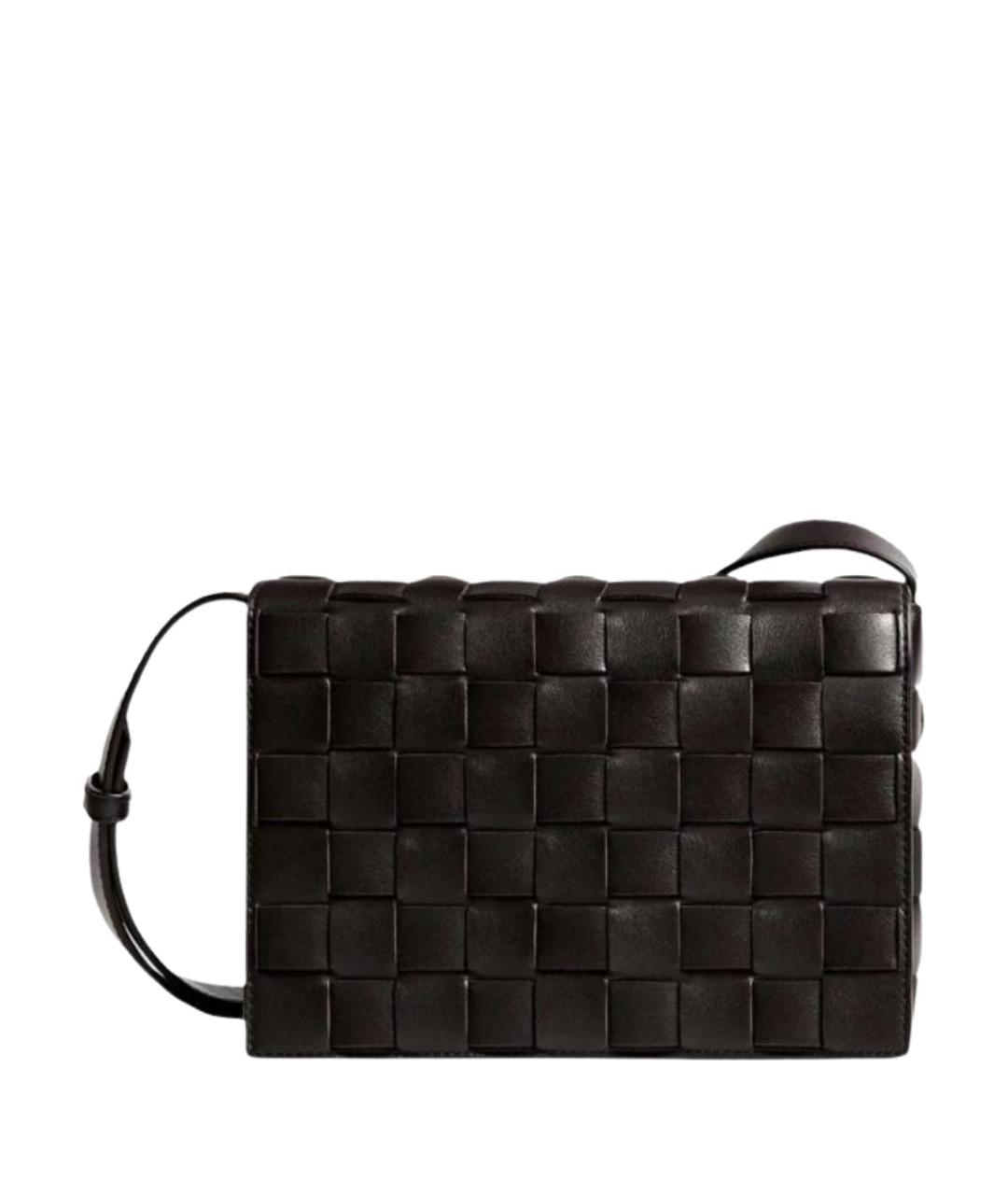 BOTTEGA VENETA Коричневая кожаная сумка на плечо, фото 1