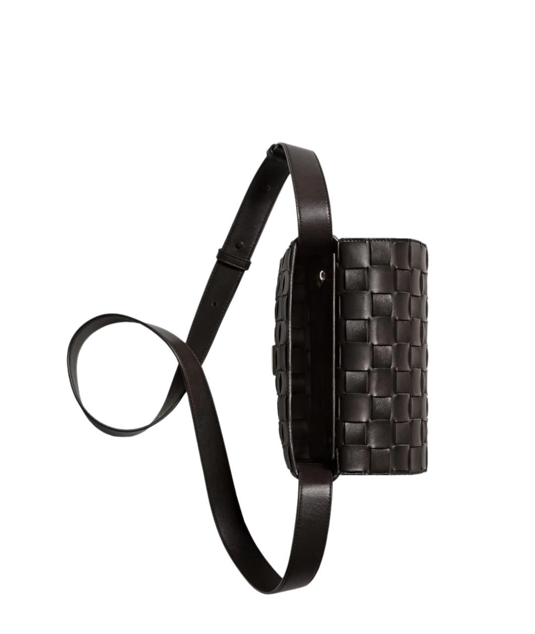 BOTTEGA VENETA Коричневая кожаная сумка на плечо, фото 4