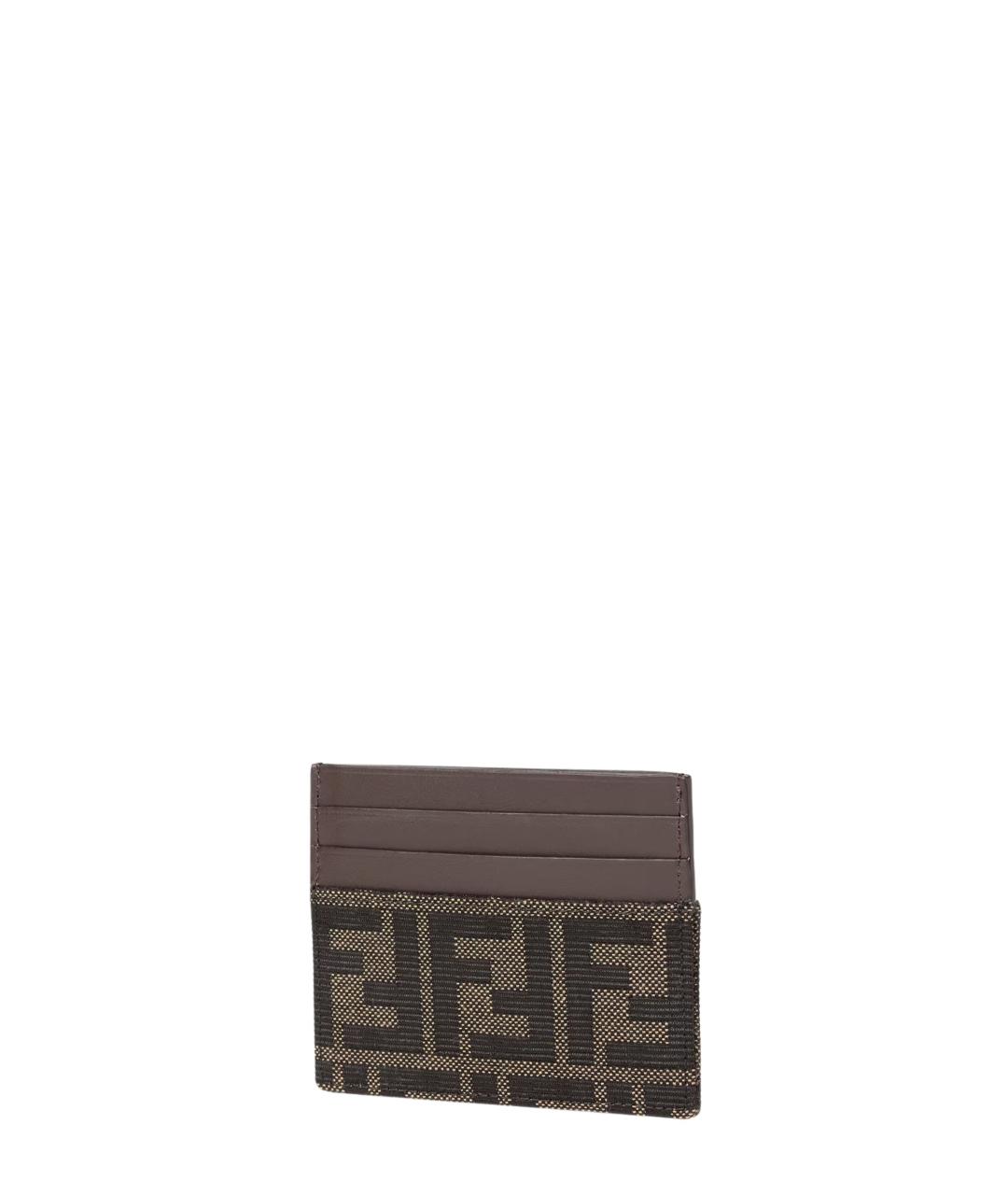 FENDI Коричневый кожаный кардхолдер, фото 2