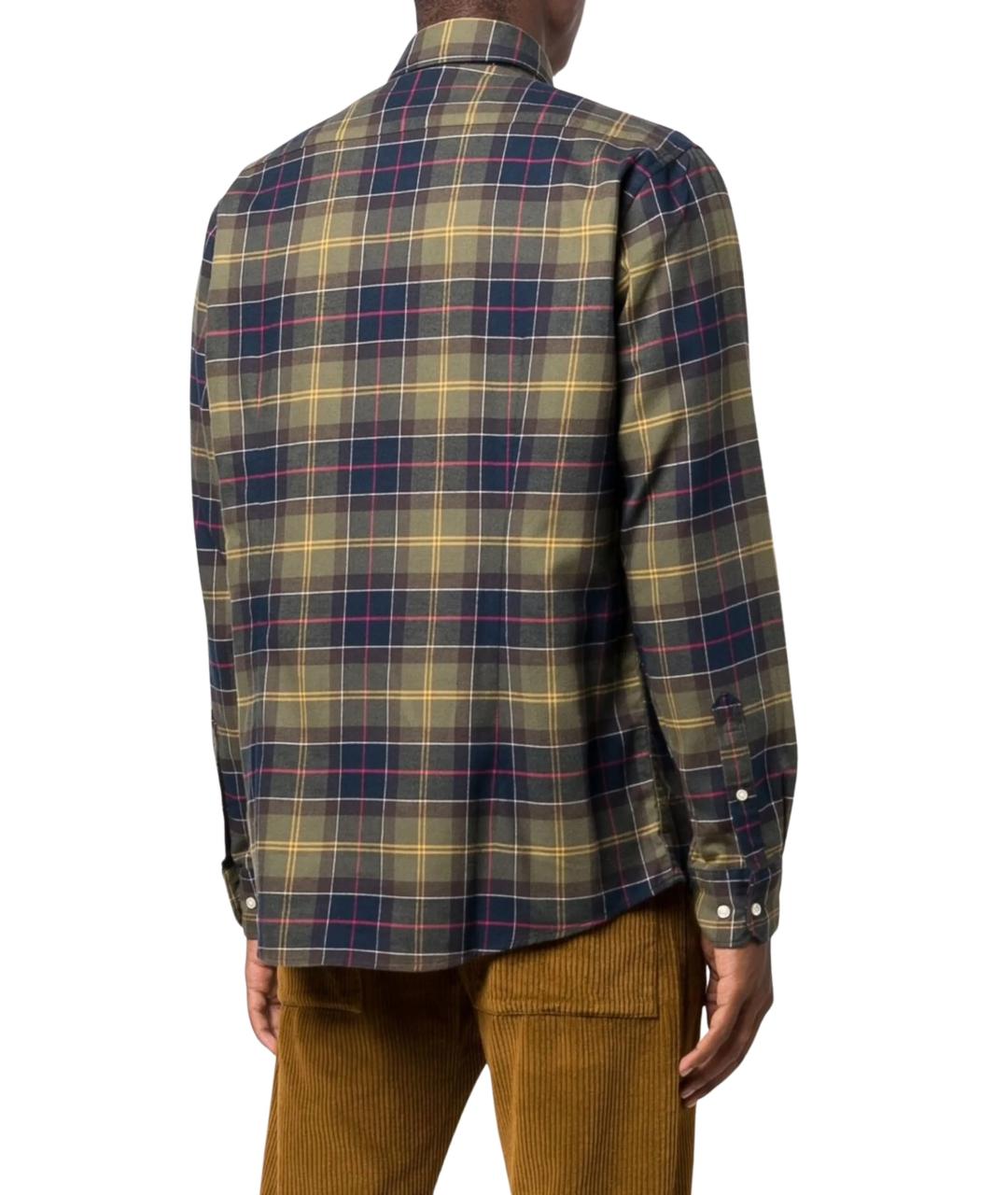 BARBOUR Зеленая хлопковая кэжуал рубашка, фото 3