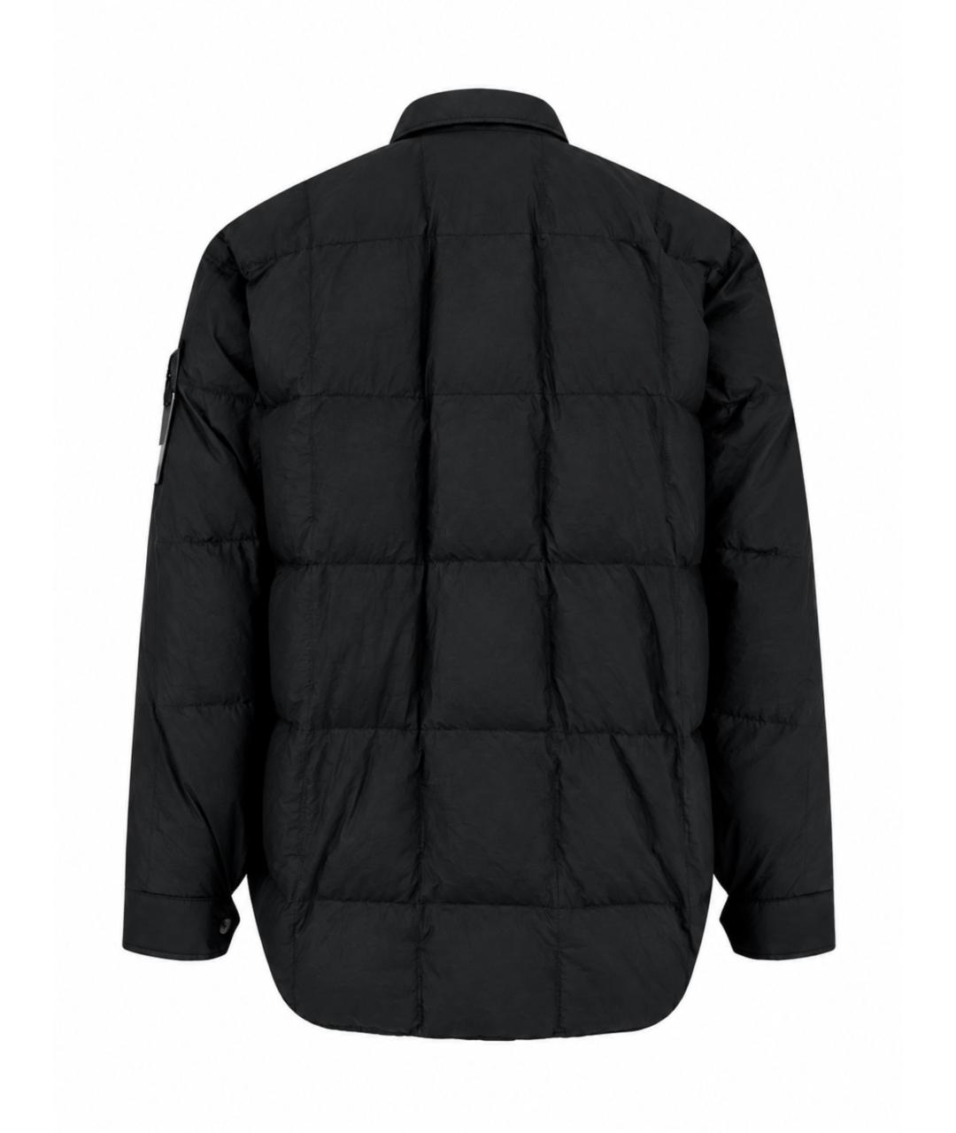 STONE ISLAND Черная полиамидовая куртка, фото 2