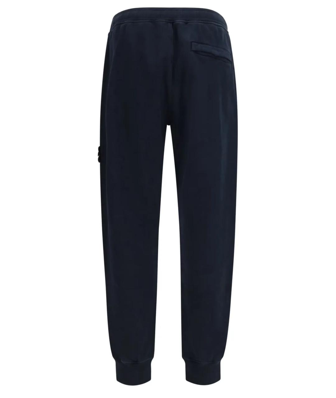 STONE ISLAND Синие хлопковые повседневные брюки, фото 2
