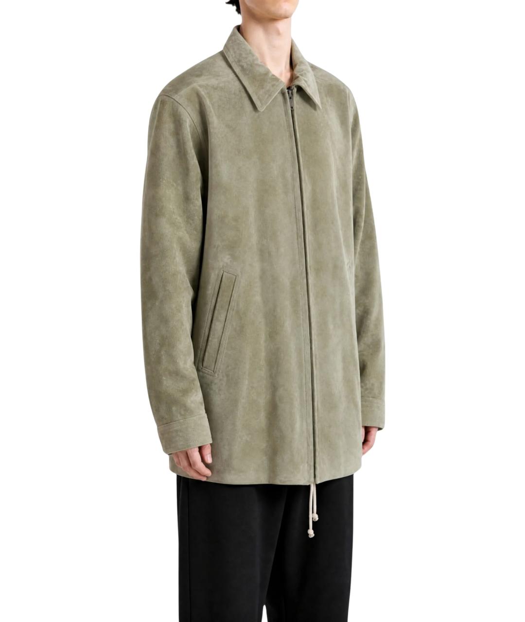 RICK OWENS Серая замшевая куртка, фото 2