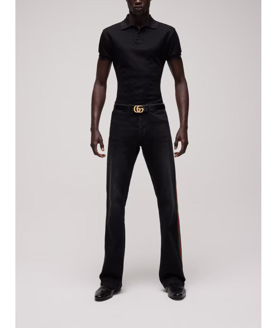 GUCCI Черные хлопковые джинсы, фото 2