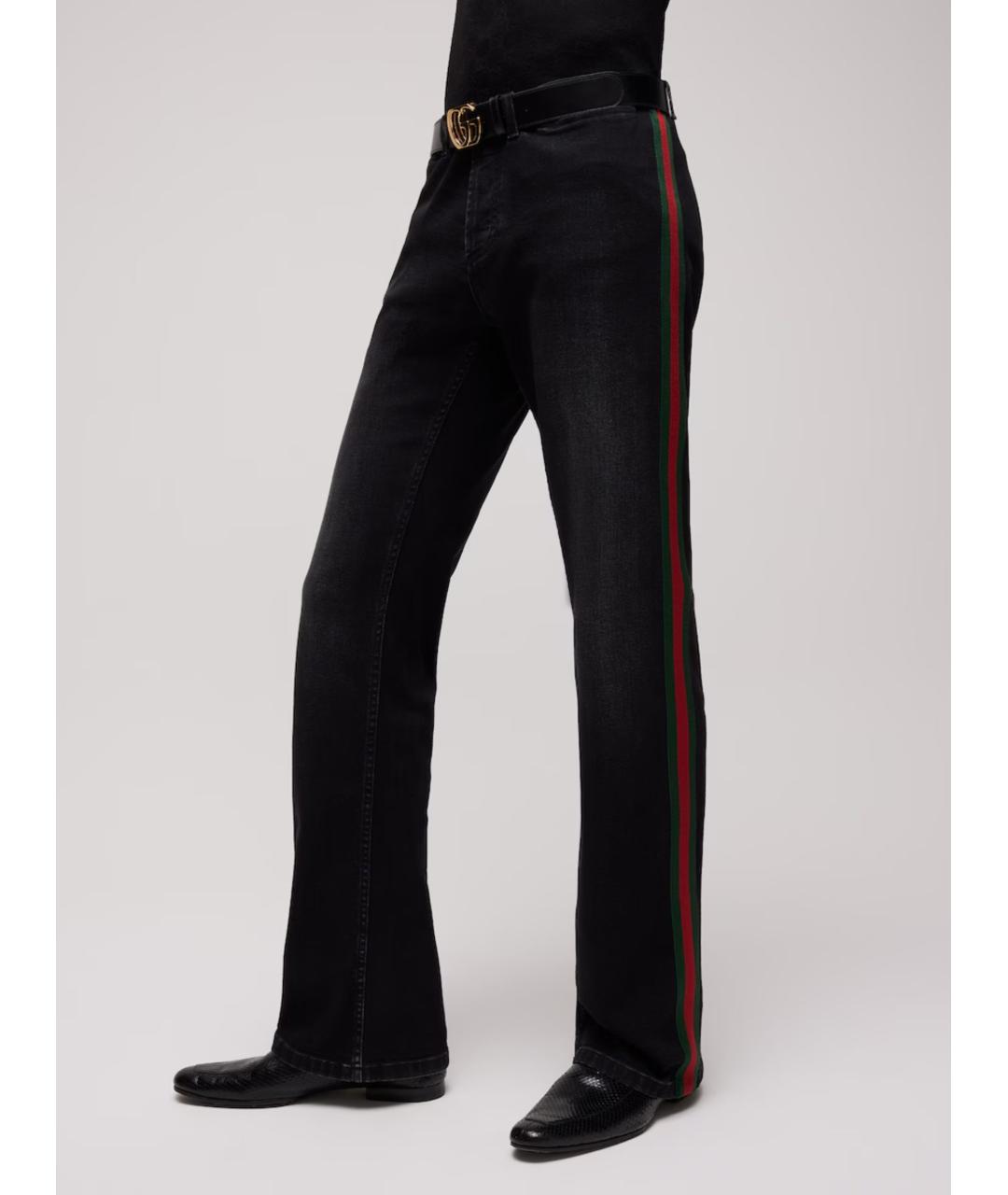 GUCCI Черные хлопковые джинсы, фото 4