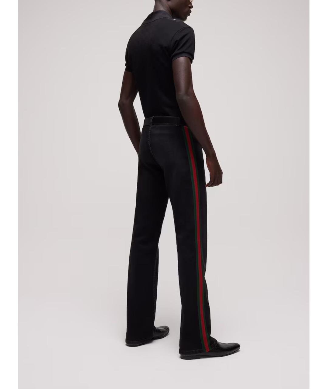GUCCI Черные хлопковые джинсы, фото 3