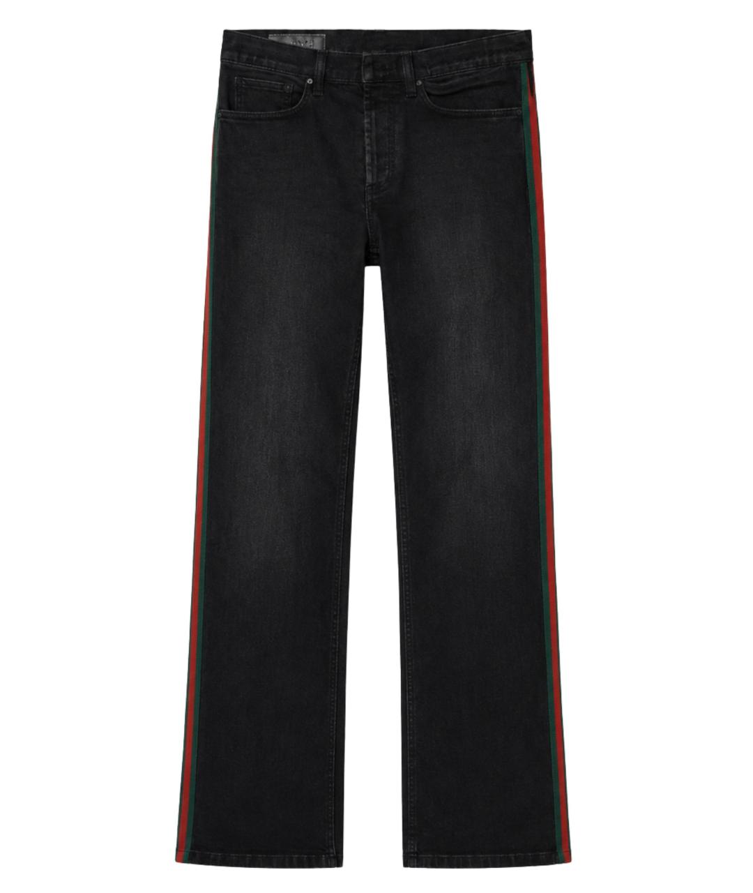 GUCCI Черные хлопковые джинсы, фото 1