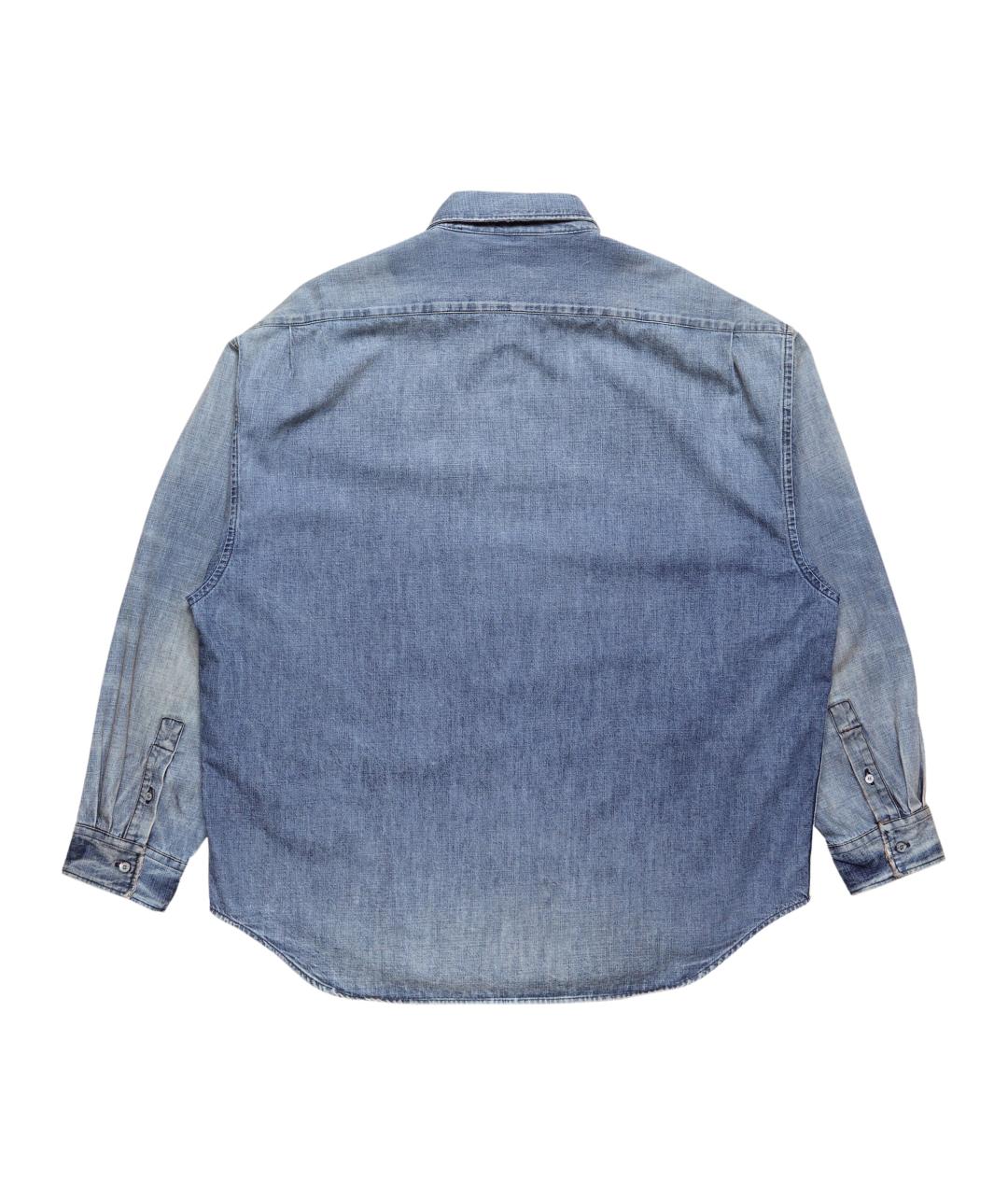 ACNE STUDIOS Голубая хлопковая кэжуал рубашка, фото 2