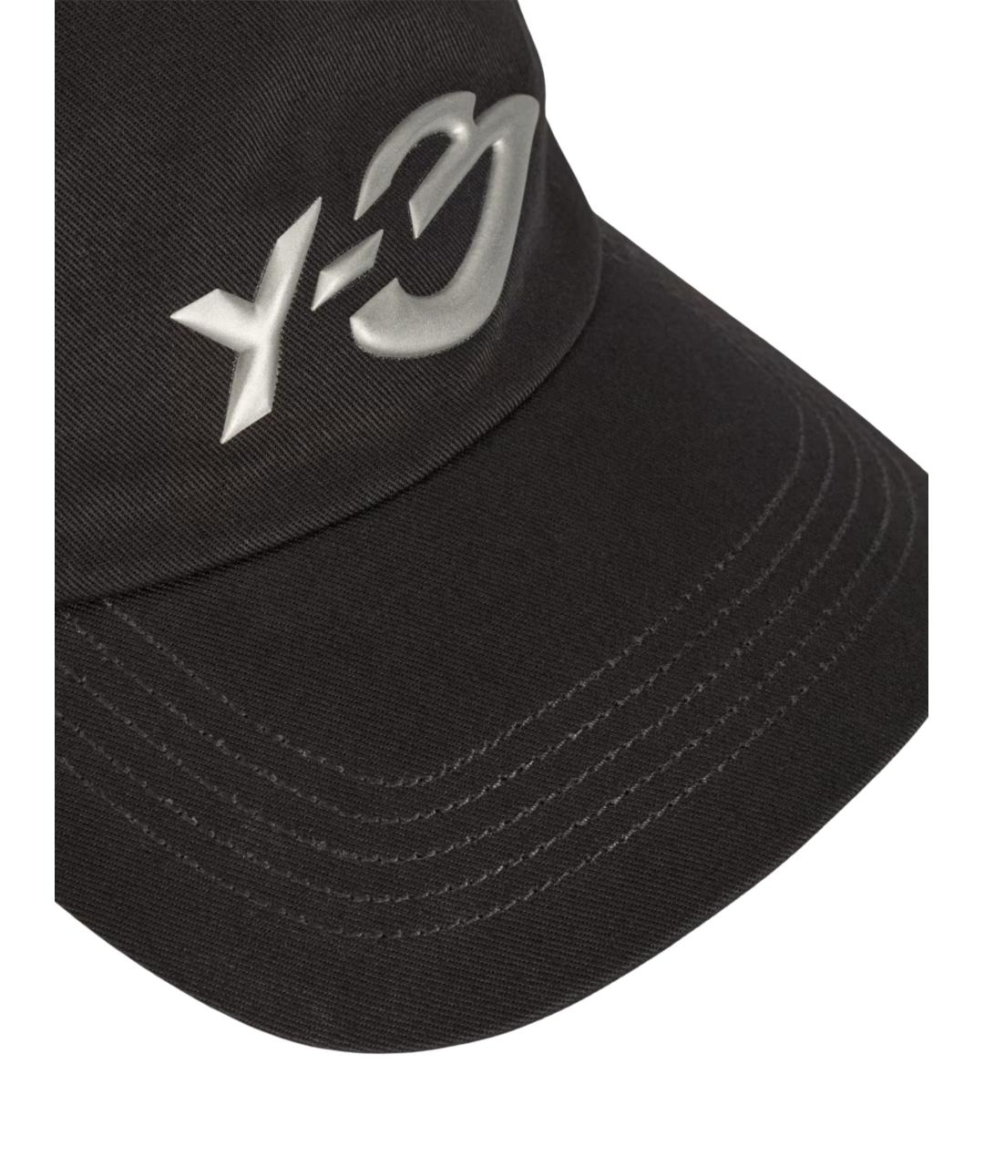 Y-3 Черная хлопковая кепка/бейсболка, фото 3
