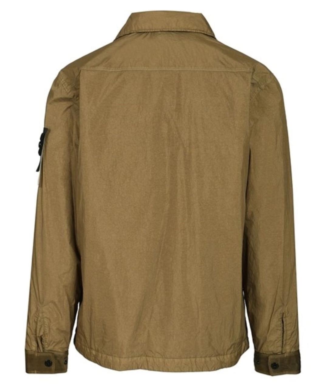 STONE ISLAND Зеленая полиамидовая куртка, фото 2
