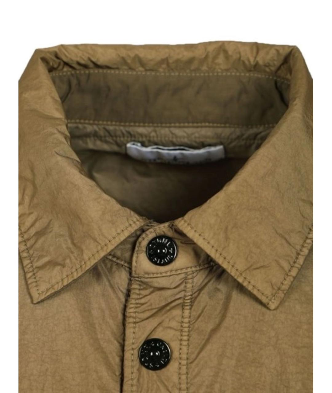 STONE ISLAND Зеленая полиамидовая куртка, фото 4