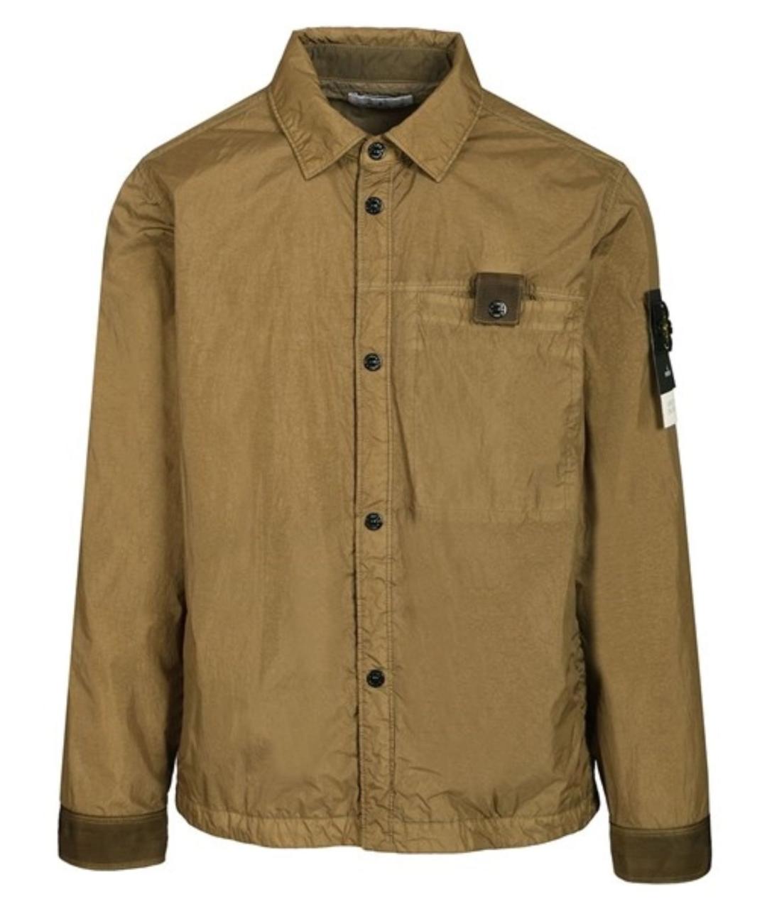 STONE ISLAND Зеленая полиамидовая куртка, фото 1