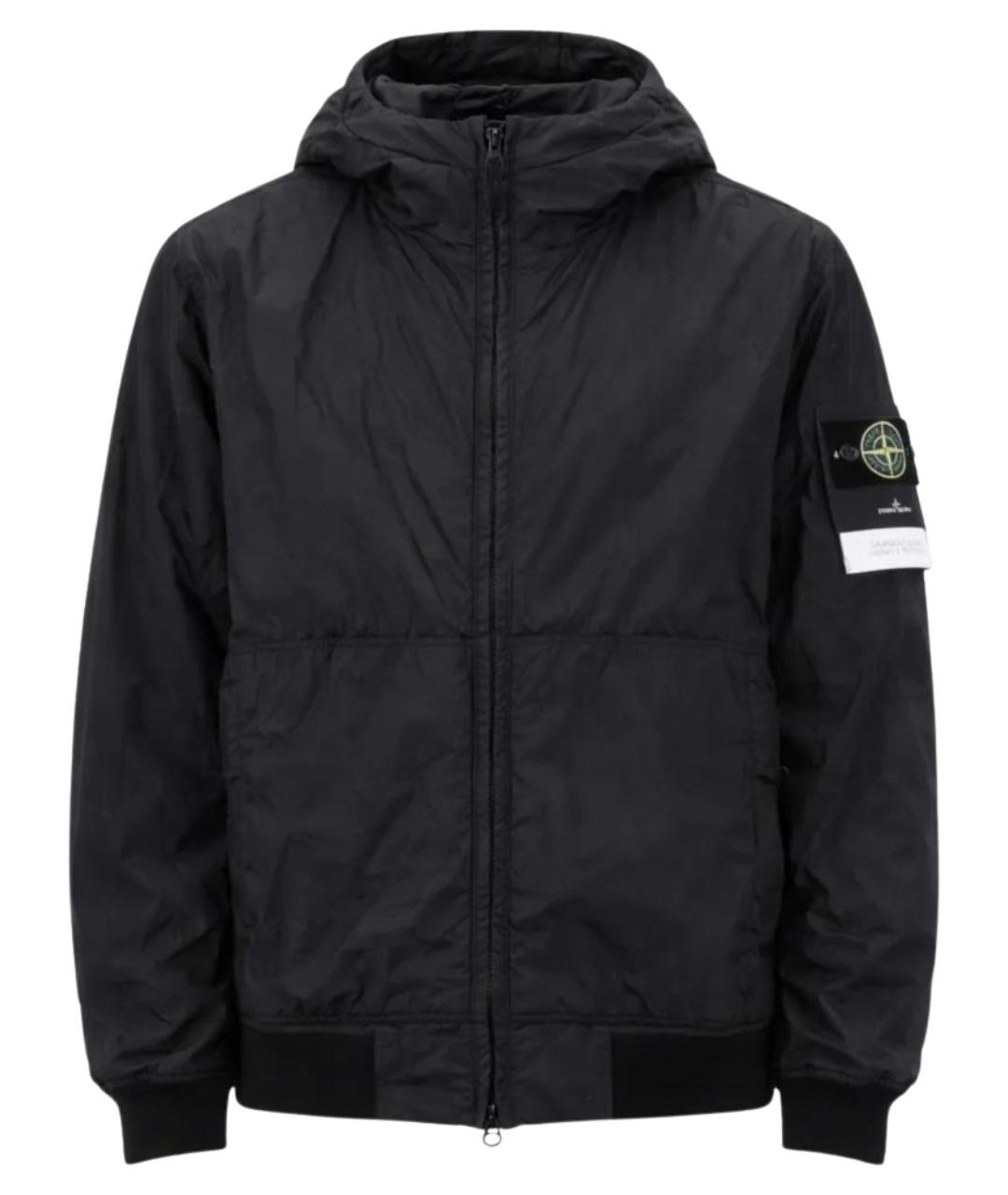 STONE ISLAND Черная полиамидовая куртка, фото 1