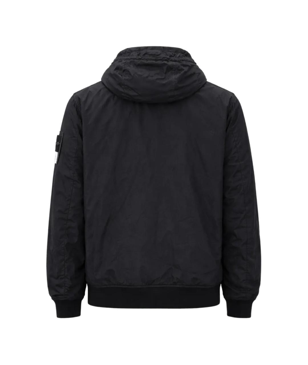 STONE ISLAND Черная полиамидовая куртка, фото 2