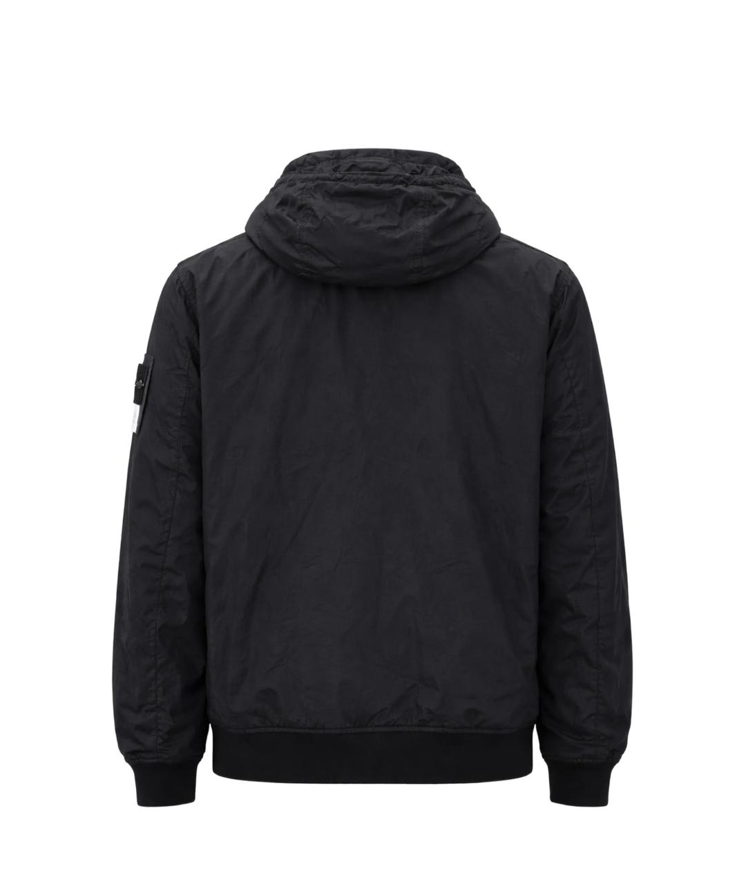 STONE ISLAND Черная полиамидовая куртка, фото 3