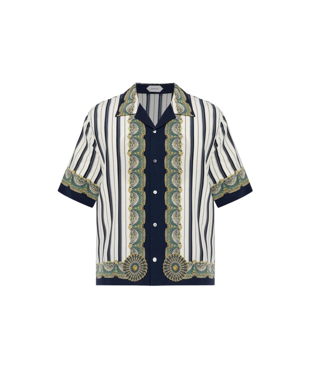 VERSACE Мульти шелковая кэжуал рубашка, фото 5
