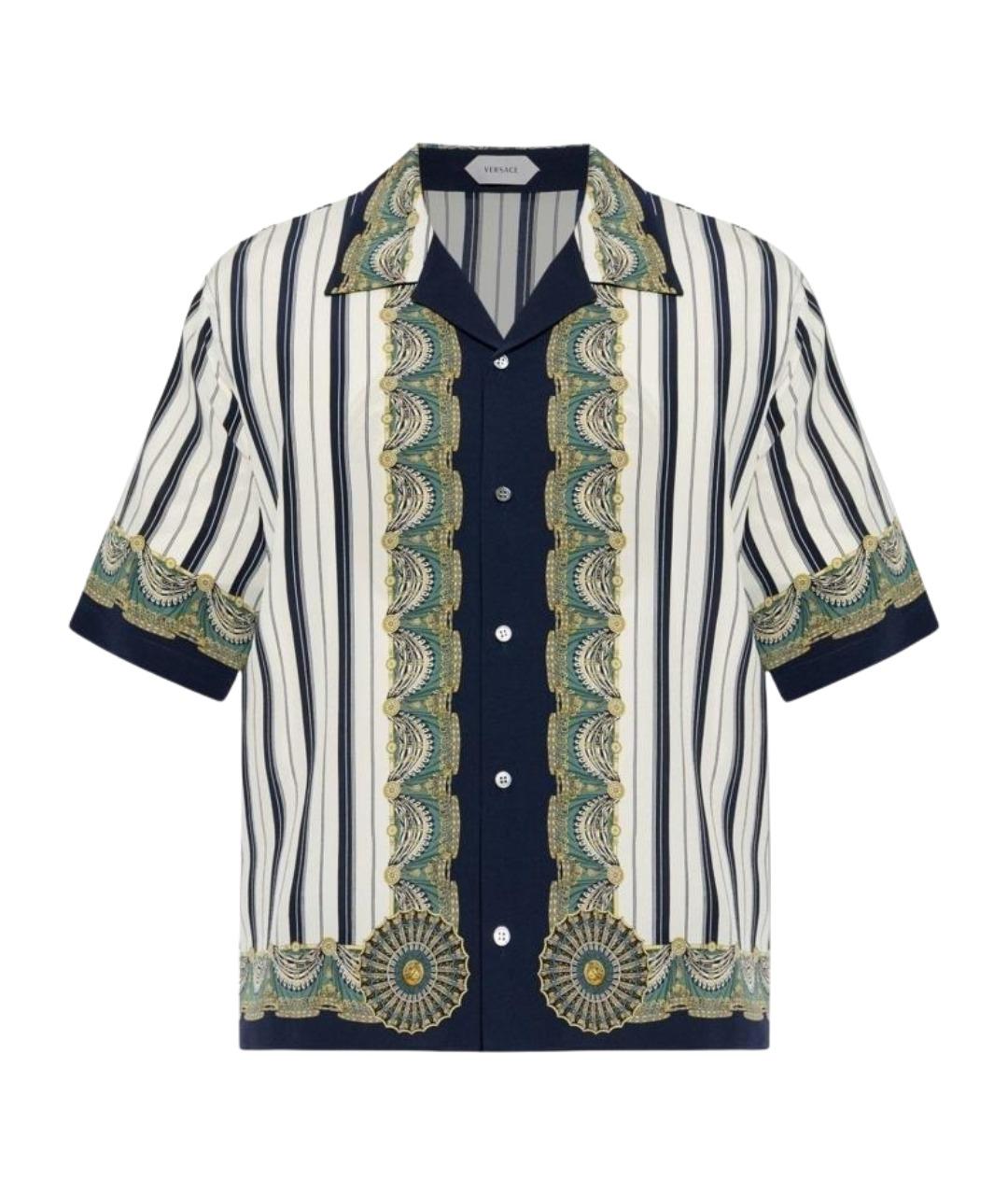 VERSACE Мульти шелковая кэжуал рубашка, фото 1