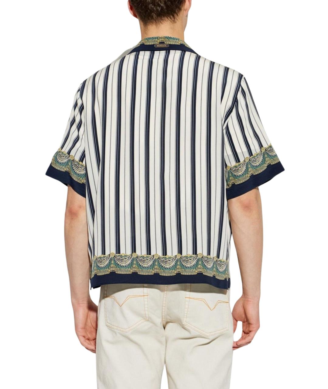 VERSACE Мульти шелковая кэжуал рубашка, фото 3