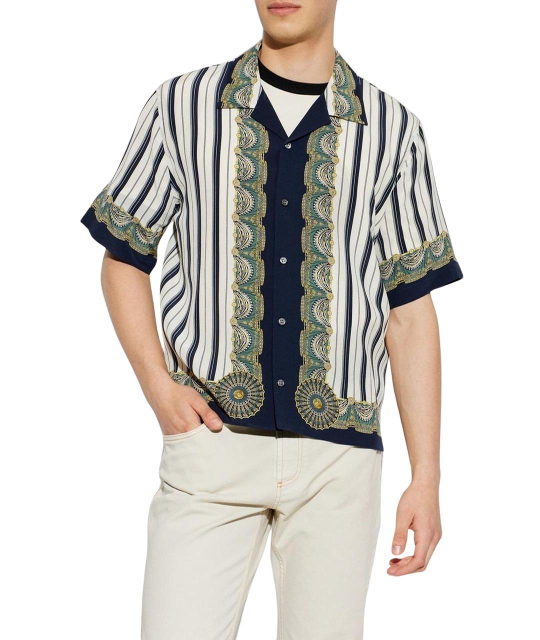 VERSACE Мульти шелковая кэжуал рубашка, фото 2