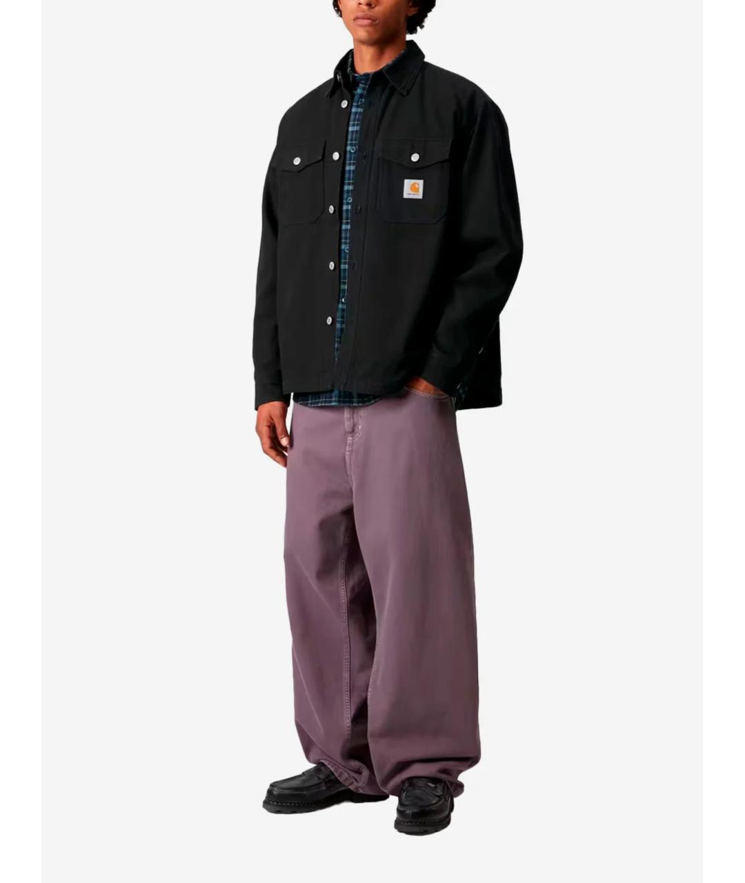CARHARTT WIP Черная хлопковая кэжуал рубашка, фото 2