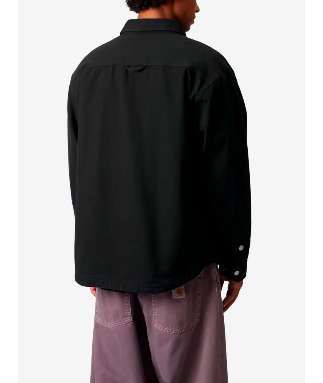 CARHARTT WIP Черная хлопковая кэжуал рубашка, фото 4