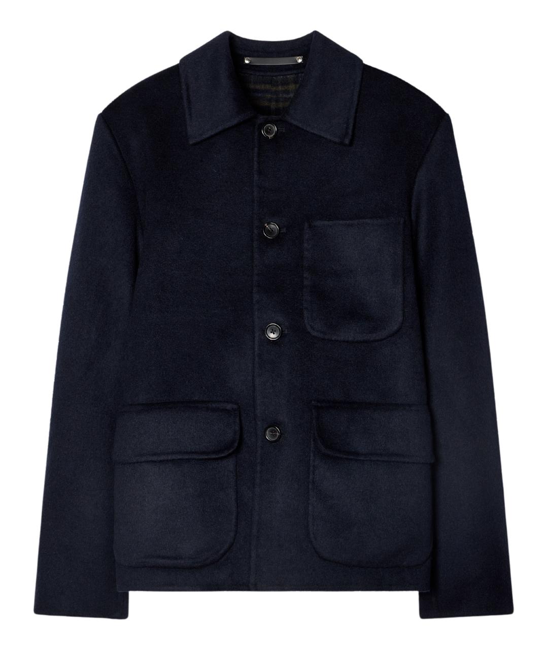 PAUL SMITH Синяя шерстяная куртка, фото 1