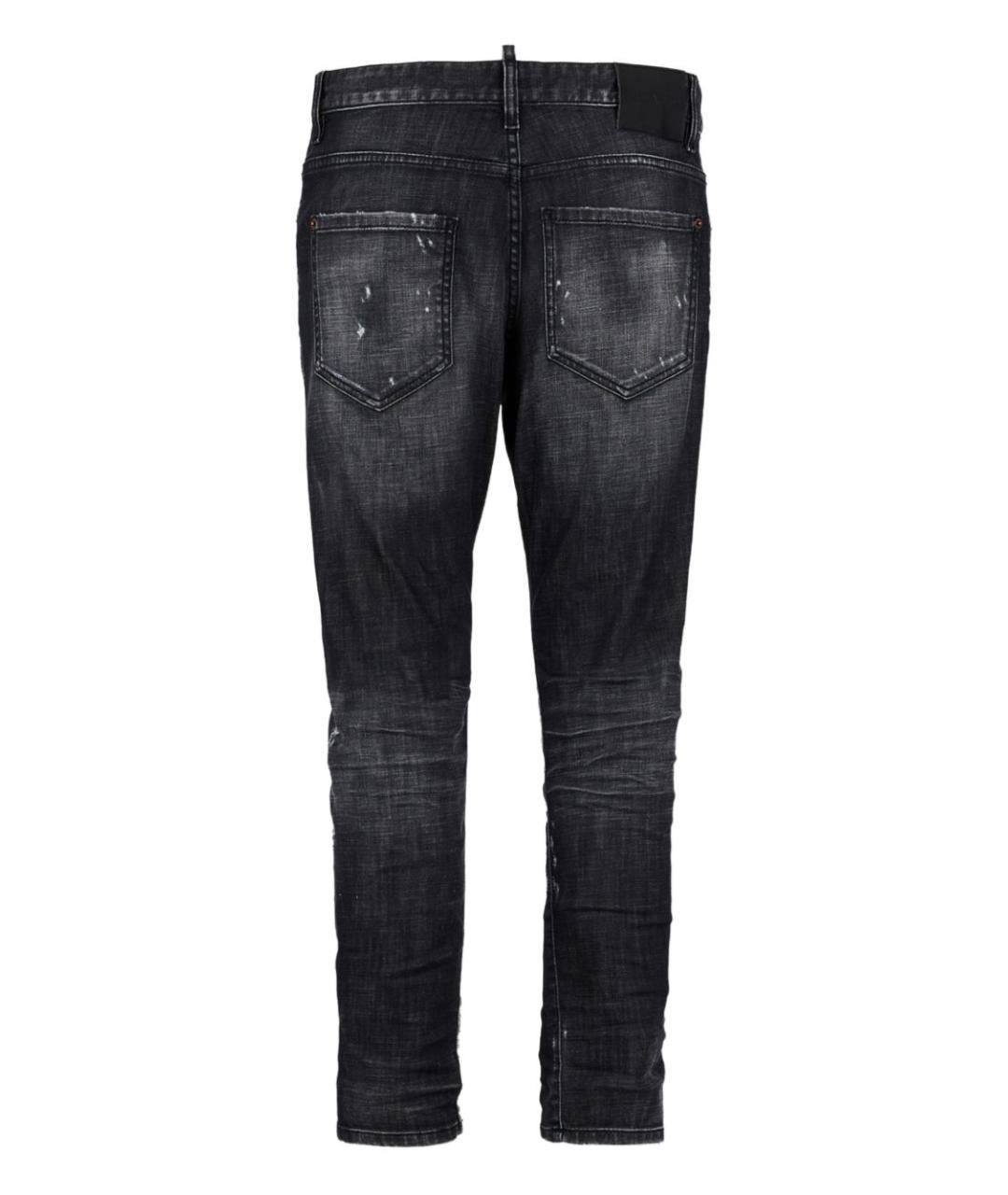 DSQUARED2 Черные хлопковые джинсы скинни, фото 2