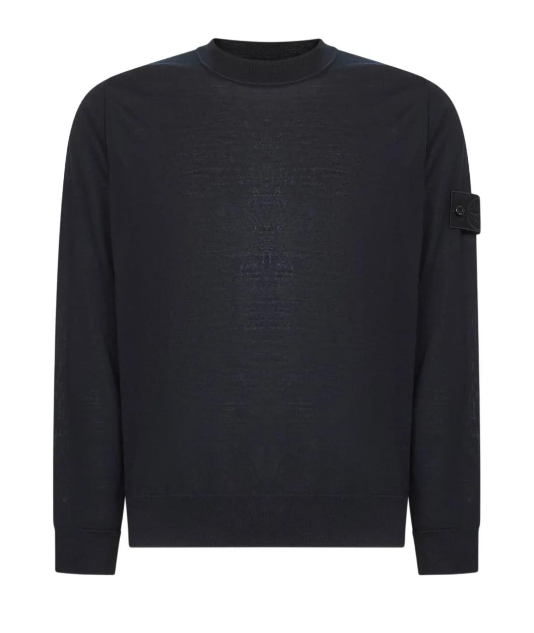 STONE ISLAND Синий шерстяной джемпер / свитер, фото 1