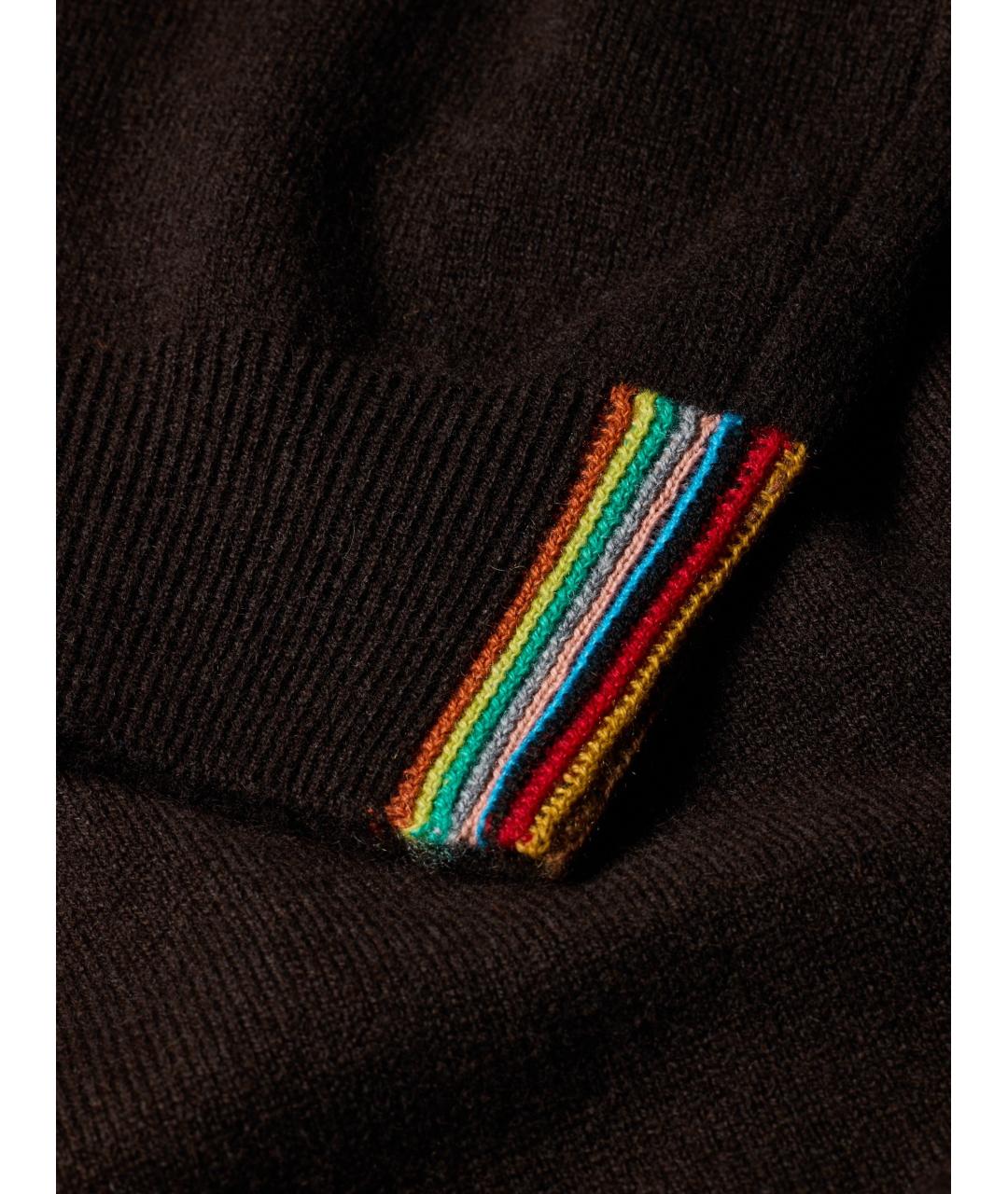 PAUL SMITH Коричневый кашемировый джемпер / свитер, фото 4