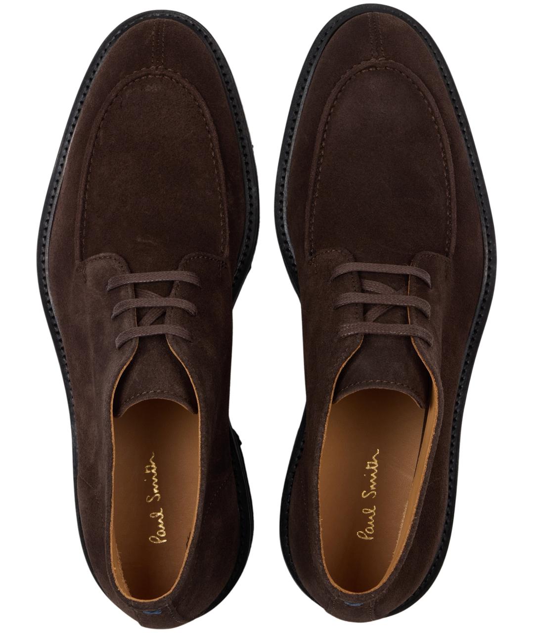 PAUL SMITH Коричневые замшевые туфли, фото 5