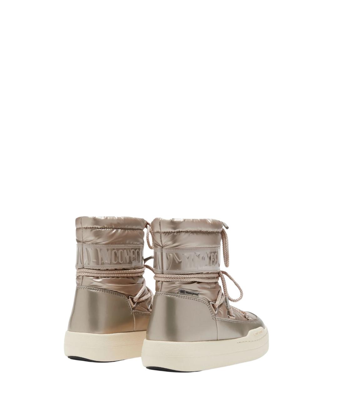 MOON BOOT Золотые синтетические сапоги, фото 2