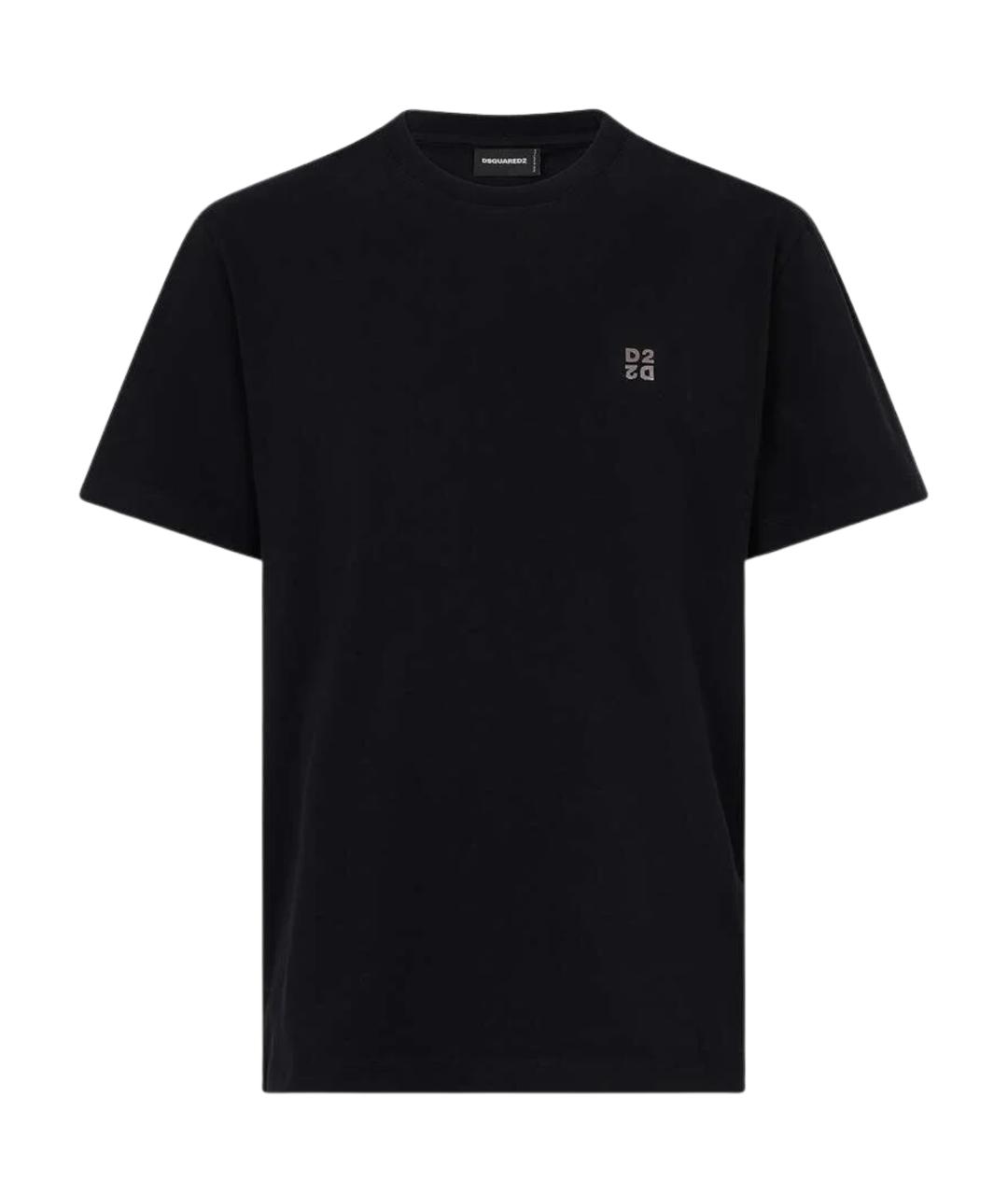 DSQUARED2 Черная хлопковая футболка, фото 1