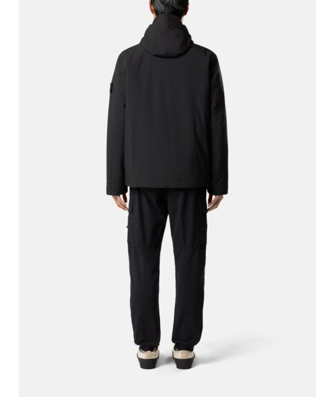 STONE ISLAND Черная полиэстеровая куртка, фото 3