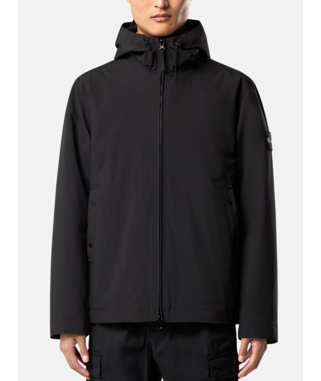 STONE ISLAND Черная полиэстеровая куртка, фото 4