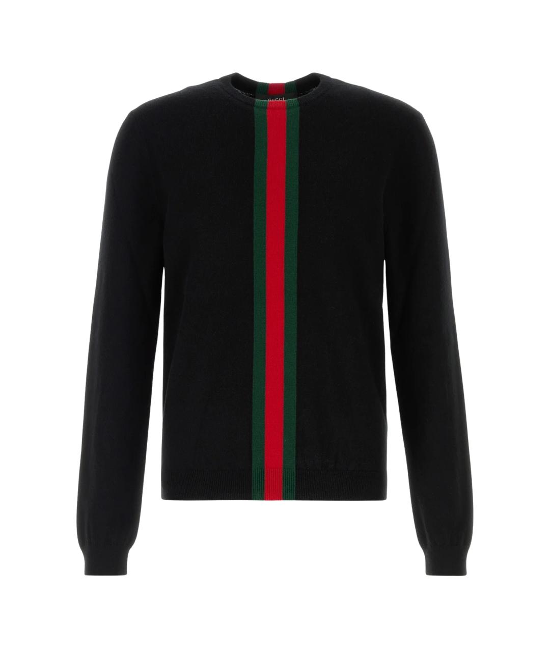 GUCCI Черный кашемировый джемпер / свитер, фото 4