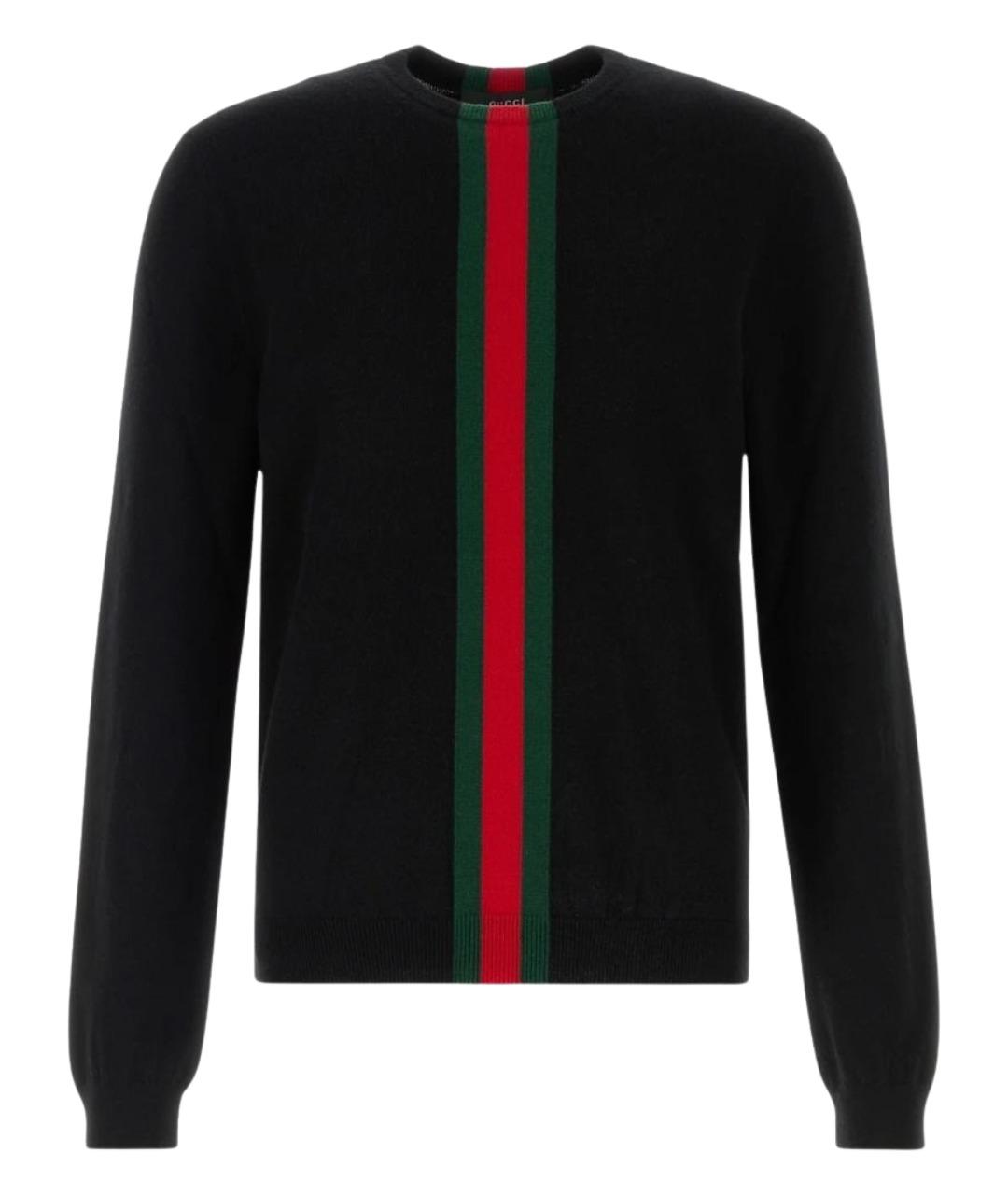 GUCCI Черный кашемировый джемпер / свитер, фото 1