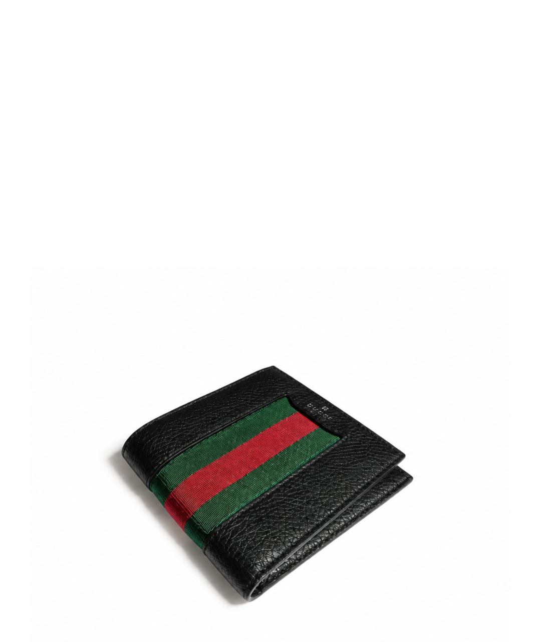 GUCCI Черный кожаный кошелек, фото 2