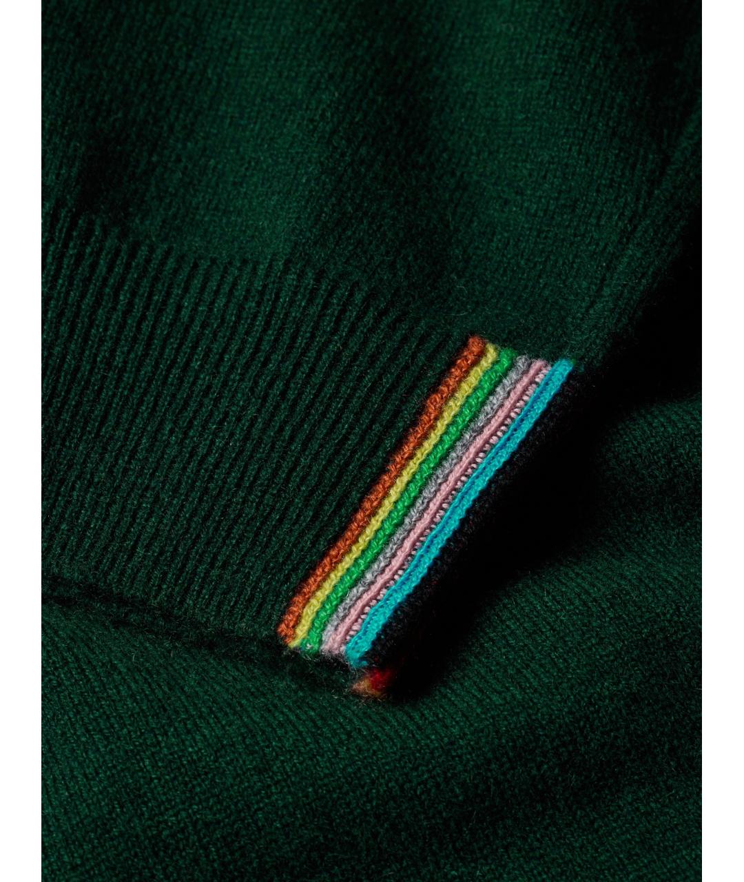 PAUL SMITH Зеленый кашемировый джемпер / свитер, фото 4