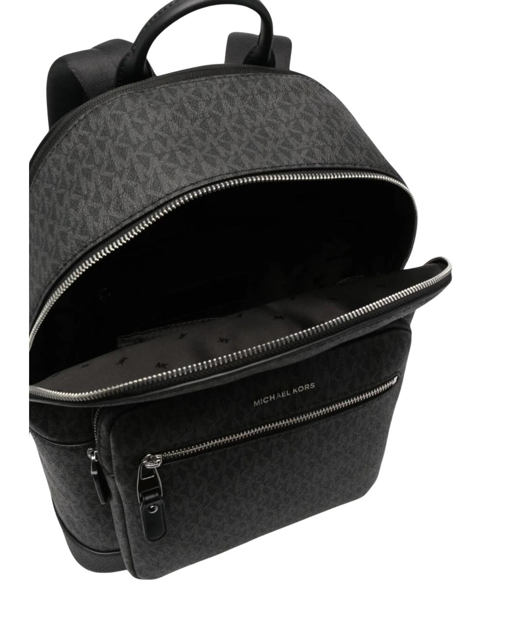 MICHAEL KORS Черный рюкзак из искусственной кожи, фото 4