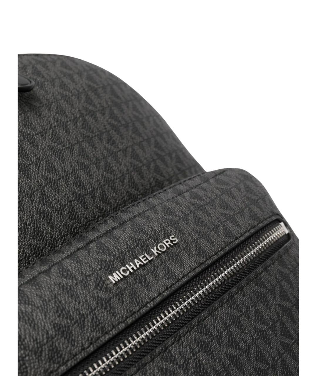 MICHAEL KORS Черный рюкзак из искусственной кожи, фото 3