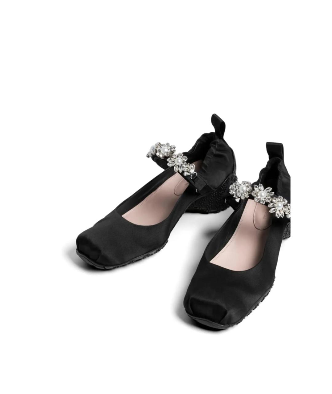 SIMONE ROCHA Черные текстильные балетки, фото 2