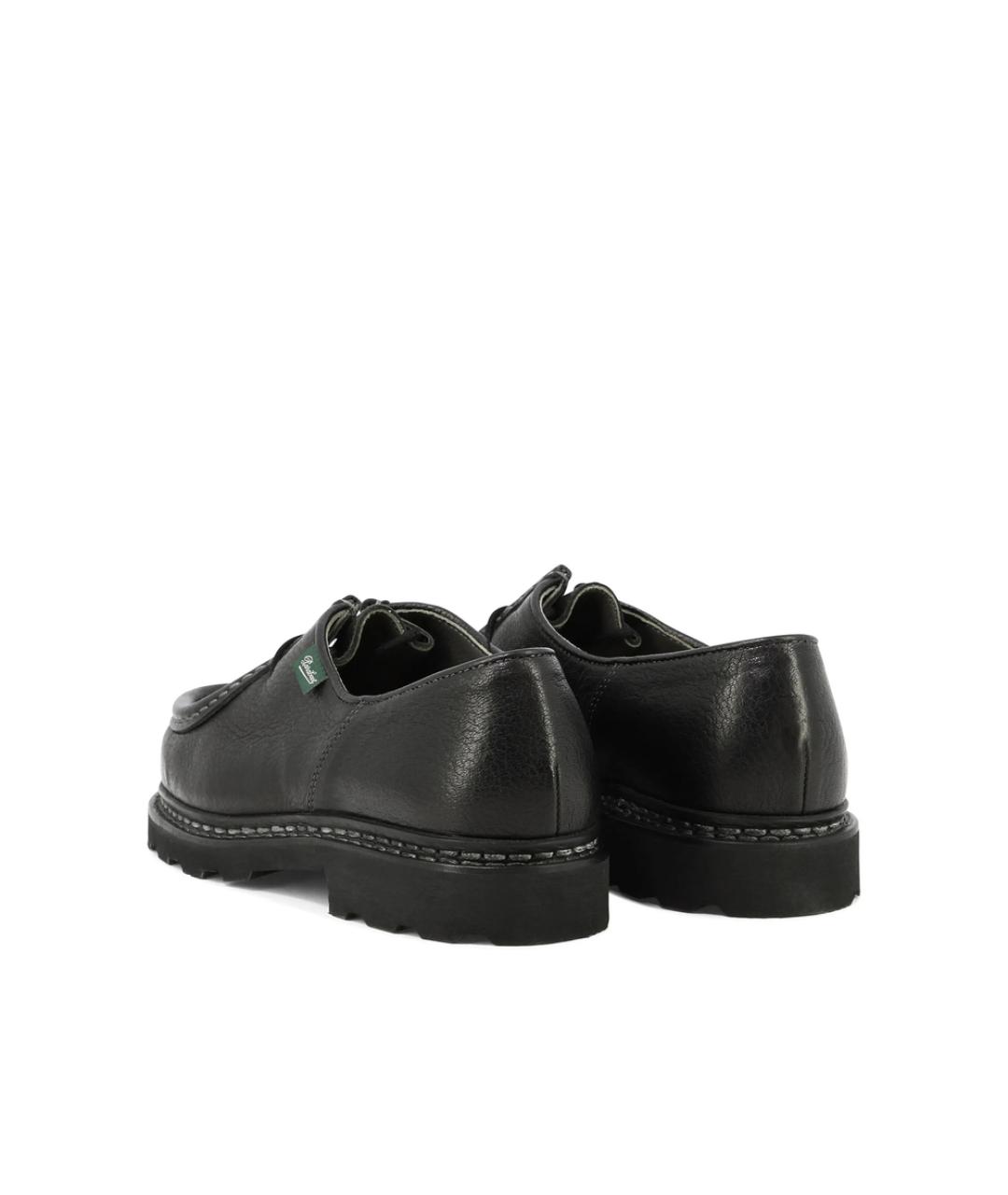 PARABOOT Черные кожаные низкие ботинки, фото 4